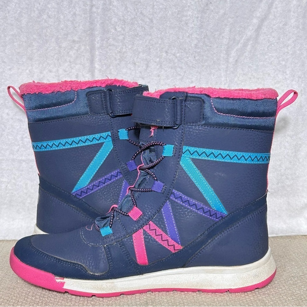 Merrell Big Kids Blue Snow Crush 2 Waterproof 200g Warm Snow Winter Boots SZ 5M - Picture 7 of 12